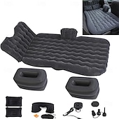 baratos Capas para bancos de automóveis-colchão de ar inflável para carro, assento traseiro, cama, colchão de ar inflável para carro com bomba, assento traseiro engrossado, cama de viagem para acampamento em viagem