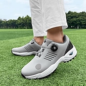 economico Scarpe da Golf da Uomo-scarpe da golf da uomo bianche e blu con tomaia in mesh traspirante: comfort e stabilità di alta qualità per gli appassionati di golf