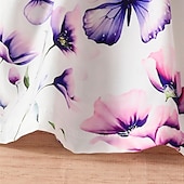 preiswerte Casual Kleider-Kinder Mädchen Kleid Blumenkleid Schmetterling Blume Ärmellos Outdoor Lässig Knotenbinde Mode Niedlich Polyester Knielang Freizeitkleid A Linie Kleid Sommer Frühling Ab 4 Jahren Rosa Wein Purpur