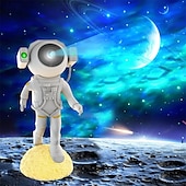 cheap Star Galaxy Projector Lights-1 Pc Galaxy Projector Lamp Standing Astronaut Shaped Starry Sky Projection Light Astronaut Starry Sky Atmosphere Light Party Dinner Bedroom Restaurant Atmosphere Light Type-C Plug in