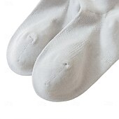 お買い得  男性用エリートアクセサリー-男性 1ペア ソックス フットカバー＆ライナーソックス ブラック ホワイト カラー 平織り 学校 フォーマル アウトドア 薄手生地 夏 春 秋 日常 カジュアル