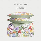 abordables 100% Coton-Housse de couette fleurs 100 % coton ensemble de literie taille complète ensembles de lit housse de couette douce légère housse de couette avec 2 taies d&#039;oreiller pour toutes les saisons
