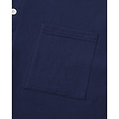 preiswerte Baumwoll-Leinenhemd-Herren Hemd Leinenhemd Popover-Hemd Freizeithemd Baumwollhemd Einfach Urlaub Hawaiianisch Schwarz Weiß Rosa Marineblau Langarm Stehkragen Frühling Herbst Bekleidung