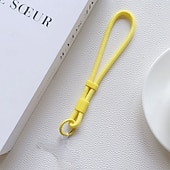 baratos Cordões de telefone e pulseiras-alça de pulso para celular com clipe removível – cordão curto e fofo para capa de celular