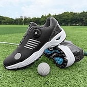 economico Scarpe da Golf da Uomo-scarpe da golf da uomo bianche e blu con tomaia in mesh traspirante: comfort e stabilità di alta qualità per gli appassionati di golf
