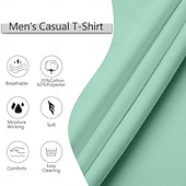 preiswerte Basic-T-Shirts-Herren T Shirt T-Shirt Kurze Ärmel V Ausschnitt Sommer Einfarbig Mode Designer Basic V-Ausschnitt Urlaub Straße Lässig Hellblau Schwarz Rosa Top T-Shirt für Herren
