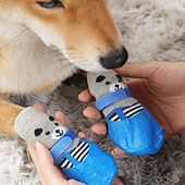 baratos Botas &amp; Protetores de Patas-Meias antiderrapantes para cães para evitar lamber as patas, sapatos para cães em pavimento quente, botas para cães pequenos, médios e grandes, botas com controle de tração &amp;protetores de patas para