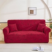 baratos Cobertura de Sofa-Capa elástica para sofá em tecido jacquard, capa elástica para sofá secional em formato de L, capa de canto para sala de estar, 1/2/3/4 lugares