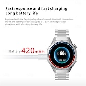 baratos Smartwatch-Relógio inteligente S6Pro 1,62&quot; Bluetooth, rastreador de fitness para homens com bússola, contador de passos, lembrete de chamadas e mensagens, monitor de sono, assistente de voz, à prova d&#039;água IPX, compatível com Android e iOS