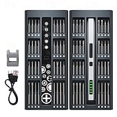 olcso Csavarhúzókészletek-mini elektromos csavarhúzó 3,7 V, akkus csavarhúzó készlet, precíziós elektromos csavarhúzó mágneses bitekkel, újratölthető hordozható javítószerszámkészlet elektronikához, laptopokhoz, szemüvegekhez,