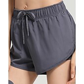 baratos Saias e Skorts Femininos-Mulheres Saias de tênis com shorts Com Cordão Respirável Secagem Rápida Ioga Tênis Pickleball Cor Sólida Local Preto Branco Cinzento Elastano Roupas de tênis