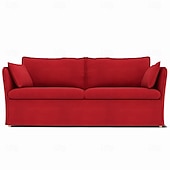 cheap Sofa Cover-Sofa Cover Suitable For BACKSÄLEN Sofa Solid Color Quilted Velvet Slipcovers