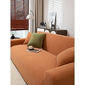 economico Copridivano-Copridivano jacquard da 1 pezzo, resistente all&#039;usura, elastico, in pelle scamosciata, tinta unita, di alta qualità, universale, per tutte le stagioni, spesso, antiscivolo.