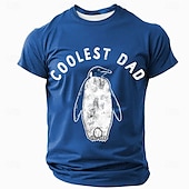 voordelige 3D-T-shirts voor heren-Voor heren Grappig jargon vader T-shirt Korte mouw T-shirt 3D-afdrukken Strakke ronde hals Overhemd Modieus Dagelijks Basic Straat Casual Dagelijks Zwart Rood blauw Zomer Lente Kleding S M L XL XXL