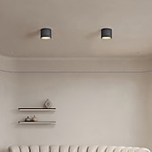 economico Lampade da soffitto con dimmer-Plafoniera a LED a 1 luce, in metallo e pietra, con montaggio a filo, per corridoio, veranda, bar, loft creativo, lampade da balcone 110-240 V
