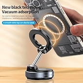 olcso Autós tartó-Univerzális vákuumos mágneses autós telefontartó – erős tapadás, több szögből állítható, sérülésmentes, iPhone-hoz, Magesafe