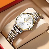 abordables Montres à quartz-Montre femme 706 en acier inoxydable étanche – design rétro ultra fin, cadran lumineux, montre-bracelet à quartz élégante pour le travail et le quotidien