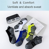 billiga herrstrumpor-Herr Multipack Socka Löparstrumpor Vardagliga strumpor Svart Vit Färg Färgblock Semester Sport &amp; Utomhus Dagligen Grundläggande Medium Vår Höst Mode Ledigt