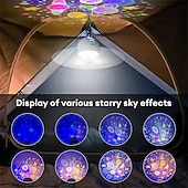 levne světla projektoru hvězdné galaxie-Projekční ventilátor s hvězdnou oblohou multifunkční kreativní projekční ventilátor s hvězdnou oblohou osvětlení místnosti obývací pokoj atmosférické světlo venkovní kempování ventilátor s nabíjením