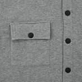 cheap Men&#039;s Jackets &amp; Coats-Men&#039;s Shirt Jacket Transition Jacket Daily Lightweight Pocket Summer Spring Plain Casual Lapel Light Grey Army Green Jacket