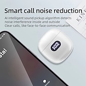 abordables Auriculares TWS-Auriculares inalámbricos Bluetooth x83 TWS con pantalla LED, cancelación de ruido, control táctil, batería de larga duración, auriculares deportivos intraaurales estéreo de alta fidelidad.