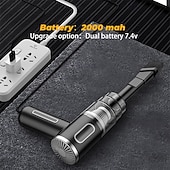 economico Aspirapolveri-Aspirapolvere per auto senza fili da 120 W – soffiatore portatile ad alta aspirazione con batteria da 2000 mAh per uso domestico e in auto