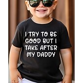 100% قطن أطفال للصبيان أسود حروف تي شيرت كنزات رقبة العمل كم قصير عطلة فضفاض مناسب للبس اليومي موضة تصميم رياضي طباعة الصيف رخيصةأون رؤية 3D وهندسة الصبي-100% قطن أطفال للصبيان أسود حروف تي شيرت كنزات رقبة العمل كم قصير عطلة فضفاض مناسب للبس اليومي موضة تصميم رياضي طباعة الصيف