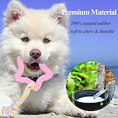 お買い得  犬用おもちゃ-ボール型 噛む用おもちゃ ボール投げ インタラクティブトイ きしむおもちゃ ととも​​に 耐用的 ペット運動 解放圧力 歯が生えるロープのおもちゃ 歯が生えるおもちゃ のために 犬用 屋内 屋外 ペットプレイ