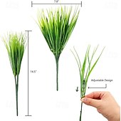 Недорогие Искусственные растения и цветы-9 связок искусственных цветов для улицы, устойчивые к ультрафиолетовому излучению искусственные растения для подвесной корзины, оконного ящика, свадьбы, внутреннего и наружного оформления, не