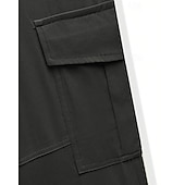 cheap Cargo Pants-Men's Cargo Pants Trousers Drawstring Elastic Waist Multi Pocket Plain Wearable Daily Outdoor Camping &amp; Hiking Fashion Classic Navy Blue Khaki