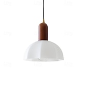 baratos Luzes pendentes-20 cm Design De Lanterna Formas geométricas Luzes Pingente Vidro Madeira Vidro Estilo Artístico Estilo Formal Estilo Moderno Artistíco Estilo nórdico 110-120V 220-240V