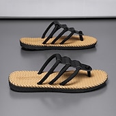 billiga Semester Sandaler-Herrsandaler i väv med justerbara remmar, bekväma och andningsbara, perfekta för sommarutflykter och strandkläder