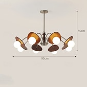 economico Luci a sospensione-Lampadario a sospensione a LED con 3/6/8 teste, lampadario Firefly, illuminazione a sospensione a LED, lampada da soffitto postmoderna, lampada a sospensione, lampadina inclusa, AC220V AC110V