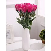 preiswerte Künstliche Pflanzen &amp; Blumen-einzelne künstliche Seifenblume in einem kreativen transparenten Geschenkbeutel, ideal als Geschenk zu Weihnachten, zum Muttertag, zum Geburtstag, zur Hochzeit, zum Valentinstag, zum Jahrestag, zum