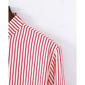 economico camicia da uomo con bottoni-Per uomo Camicia Camicia Estiva Camicia casual Camicia da Spiaggia Camicia con Bottoni Nero Bianco Rosa Verde militare Manica Lunga Semplice Collo alla coreana Vacanza Camicia hawaiana Bottoni