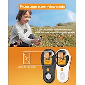 cheap Tool Accessories-Digital Microscope Handheld 2.0 inch IPS Color Screen,Portable Digital Magnifying Glass 500x,Marco Microscope for Kids,Built-in 8LED Lights,USB Compatible with PC Windows, Mac OS