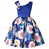 cheap Party Dresses-Kids Girls&#039; Party Dress Graphic Sleeveless Performance Special Occasion Princess Polyester Party Dress Summer Spring kids Multicolor Yellow Light Green