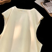 preiswerte Fitness Tank-Tops-Herren Tank Top Weste Unterhemd Ärmelloses Shirt Ärmellos Rundhalsausschnitt Sommer Einfach Mode Designer Basic Klassisch Urlaub Straße Ausgehen Schwarz Weiß Rosa Top T-Shirt für Herren