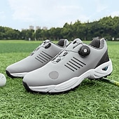 economico Scarpe da Golf da Uomo-scarpe da golf da uomo bianche e blu con tomaia in mesh traspirante: comfort e stabilità di alta qualità per gli appassionati di golf