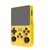 cheap Game Consoles-R36S Handheld Game Console 3.5 Inch IPS Screen Retro Game Console Linux System Screen Portable Pocket Video Player Travel Essentials 64GB and128G Extra Large Memory