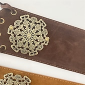 abordables ceinture-Ceinture Femmes PU Café Ceinture Taille Rue Quotidien Couleur Unie