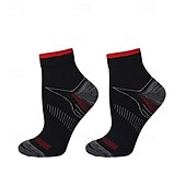 abordables Soins Personnels &amp; Santé-5 paires de chaussettes de compression courtes pour hommes et femmes, chaussettes de course à pied avec soutien de la voûte plantaire, support élastique du fascia sportif pour la salle de sport,