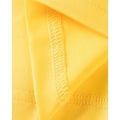 preiswerte Casual Kleider-Kinder Mädchen Kleid Farbblock Ärmellos Outdoor Patchwork Niedlich Basic Baumwolle Knielang Freizeitkleid Sommer Ab 4 Jahren Gelb