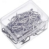 cheap Shower Curtains-58 Pack Metal Curtain Hooks Pin-On Drapery Hooks 1.2 by 1 Inch for Window,Door,Shower Curtain