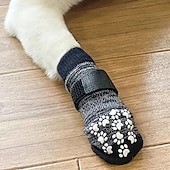 preiswerte Stiefel &amp; Pfotenschutz-Anti-Rutsch-Hundesocken, um das Lecken der Pfoten zu verhindern. Hundeschuhe für heiße Straßen. Hundestiefel für kleine, mittelgroße und große ältere Hunde. Traktionskontrollstiefel. &amp;Pfotenschutz für