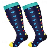economico Cura Personale &amp; Salute-1 paio di calze a compressione graduata, polpaccio largo 15-20 mmHg, calze di supporto alte fino al ginocchio per donna &amp;Calzini circolatori per gambe gonfie, per uomini, per infermieri, per voli,