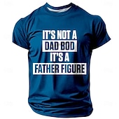 economico Magliette divertenti da uomo-Per uomo Gergo divertente padre Maglietta Manica Corta maglietta Stampa 3D Girocollo Camicia Moda Quotidiano Essenziale Streetwear Casuale Quotidiano Nero Rosso Blu Estate Primavera Abbigliamento S M