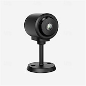abordables Caméras IP d&#039;intérieur-Mini caméra de sécurité Wi-Fi 4K pour bébé – Surveillance nocturne intérieure sans fil avec contrôle par application et stockage sur carte SD