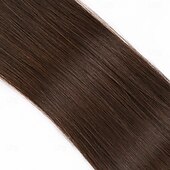 preiswerte Einklebbare Haarverlängerungen-2# dunkelbraun Remy Echthaar Tape in Extensions nahtlose glatte Haare 18 Zoll 50g 20 Stück
