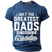 voordelige 3D-T-shirts voor heren-Voor heren Grappig jargon vader T-shirt Korte mouw T-shirt 3D-afdrukken Strakke ronde hals Overhemd Modieus Dagelijks Basic Straat Casual Dagelijks Zwart Rood blauw Zomer Lente Kleding S M L XL XXL